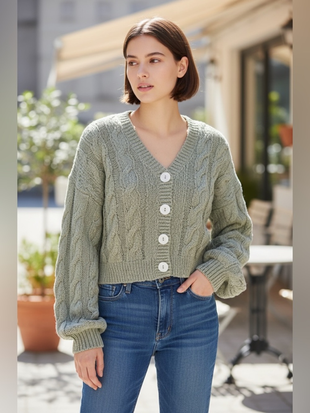 SHOW ME YOUR MUMU Knit crop sweater